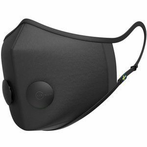 Airinum Urban Air Reusable and Adjustable Face Mask 2.0, Black, Size M